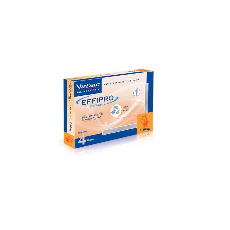 Virbac Effipro Cane Da 2 A 10 kg 4 Pipette Spot-On