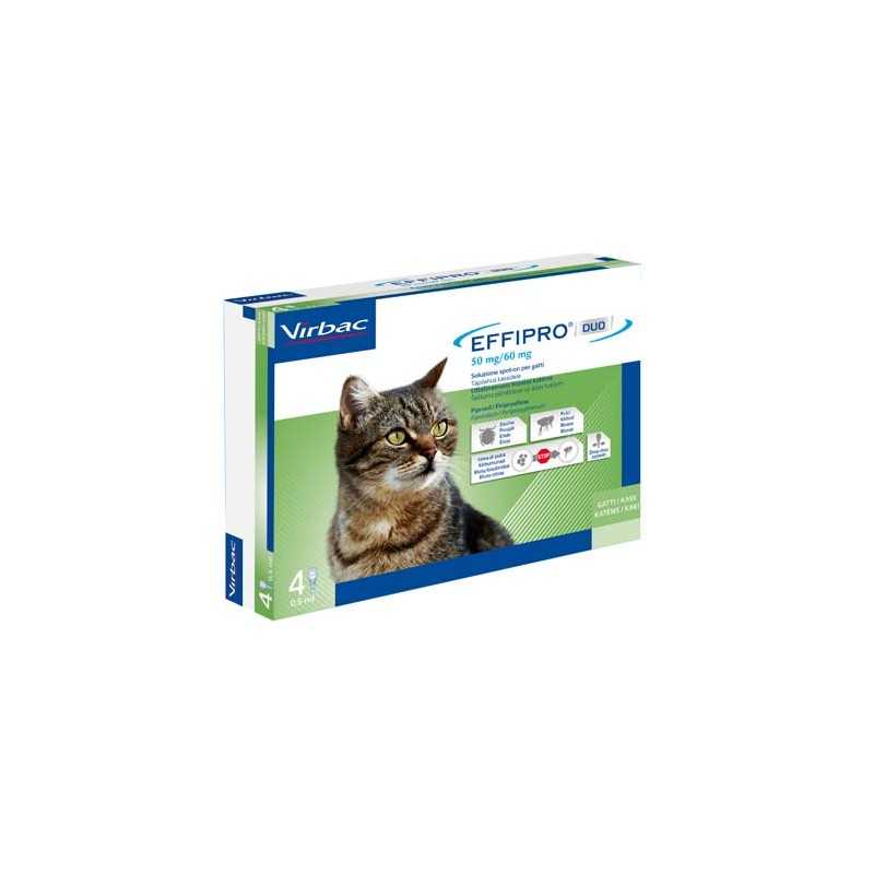 Virbac Effipro Duo Gatto Spot-On 50 mg 4 Pipette