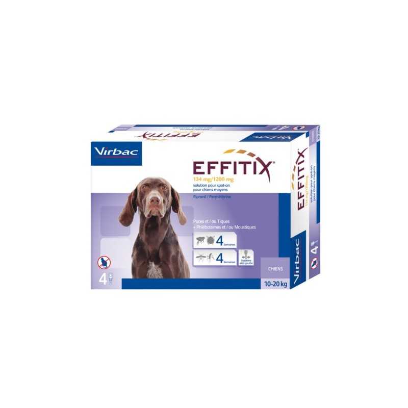 Virbac Effitix Medium 4 Pipette Cani 10-20 kg