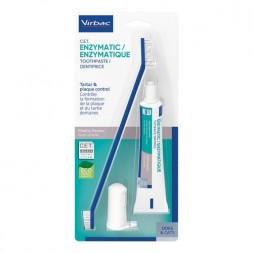 Virbac Kit Dentifricio Enzimatico + Spazzolino Per Cani E Gatti