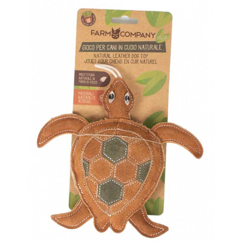 Gioco Tartaruga In Cuoio Farm Company Green 20 cm