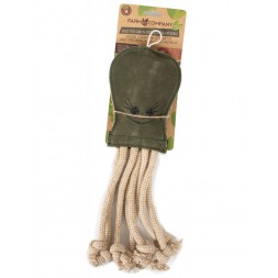 Gioco Polpo In Cuoio E Juta Farm Company Green 40 cm
