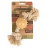 Gioco Palla Punte In Gomma Naturale E Canapa Farm Company Green 6,5 cm