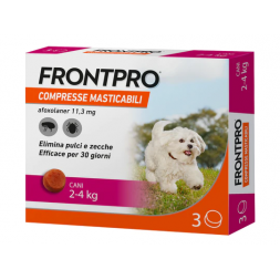 Frontpro 11,3 mg 3 compresse masticabili per cani 2-4 kg