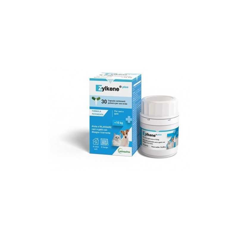 Zylkene Plus 75mg 30 Capsule Per Cani E Gatti Fino A 10 Kg