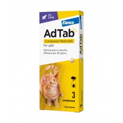 AdTab 3 Compresse Masticabili Per Gatti 0,5-2,0 kg