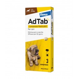 AdTab 3 Compresse Masticabili Per Cani 1,3-2,5 kg