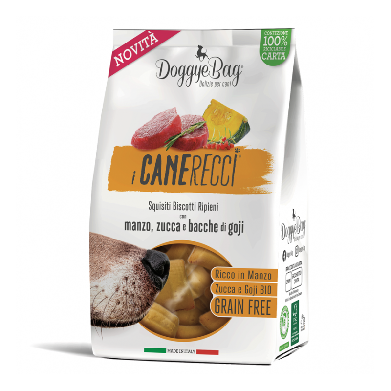 DoggyeBag I Canerecci Manzo Zucca e Bacche di Goji