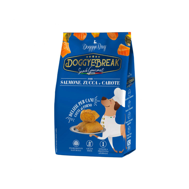 DoggyeBreak con Salmone Zucca e Carote