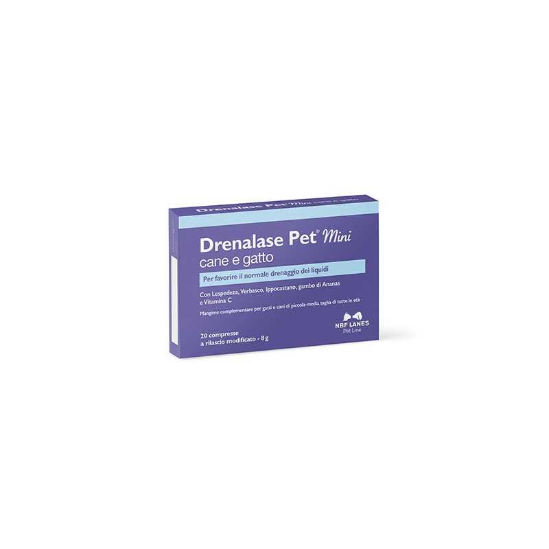 Drenalase Pet Mini Cane e Gatto 20 Compresse