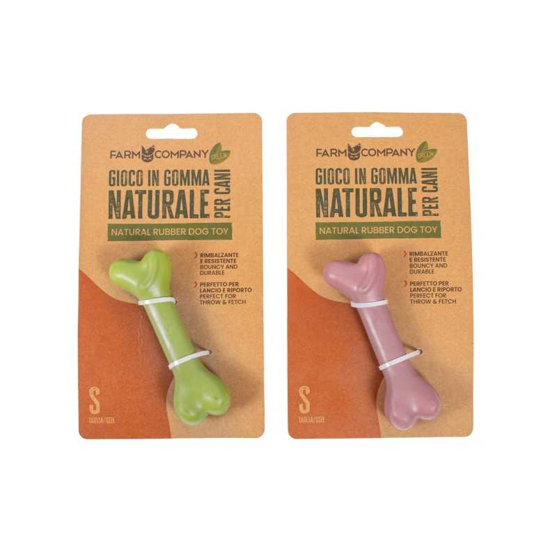 Gioco Osso In Gomma Naturale Farm Company Green