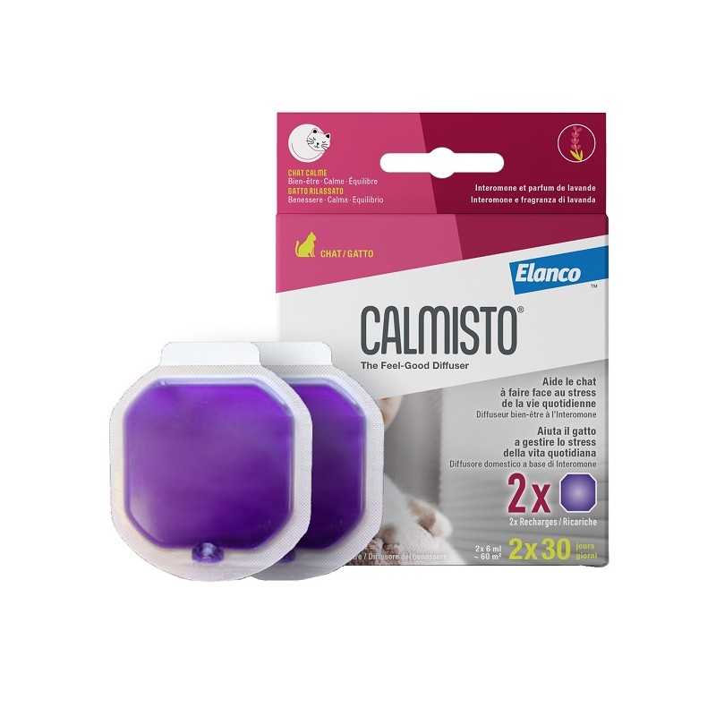 Calmisto Gatto 2 Ricariche per Diffusore - Aiuta il gatto a gestire lo stress della vita quotidiana