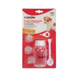 Set Biberon Con Misurino, Foratettarelle E Tettarelle Di Ricambio Per Cani E Gatti 150 ml
