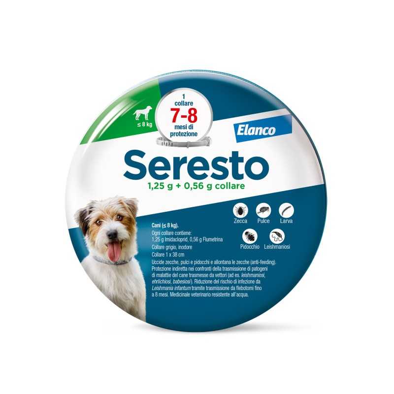 Seresto Collare Antiparassitario per cani fino A 8 kg