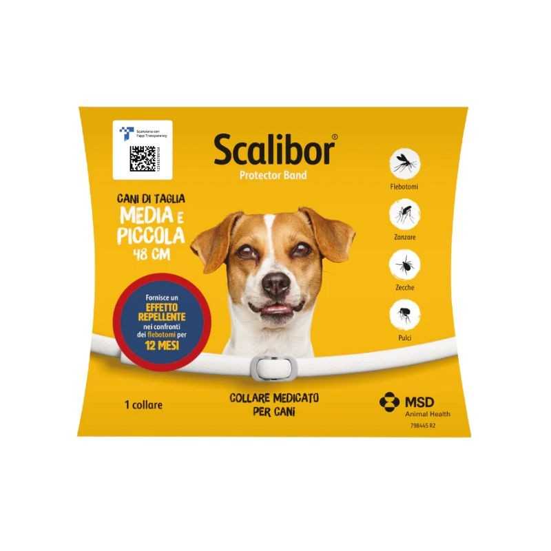 Scalibor Collare per cani di taglia Piccola e Media - 48 cm