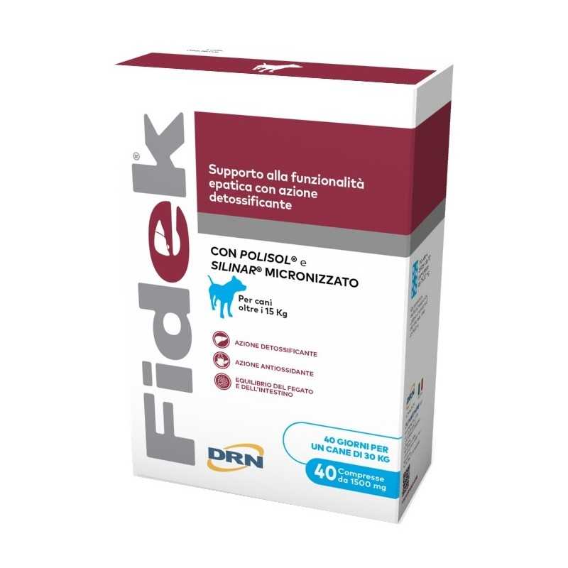 Fidek 40 Compresse 1500 mg Per Cani Oltre 15 kg