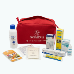 Kit Primo Soccorso Cani e Gatti FarmaPets – Set Completo Emergenza e Medicazione