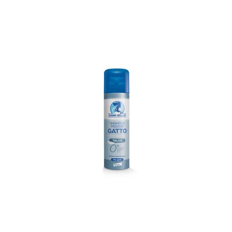 Elanco Shampoo Mousse Talco Gatti 200 ml Sano E Bello