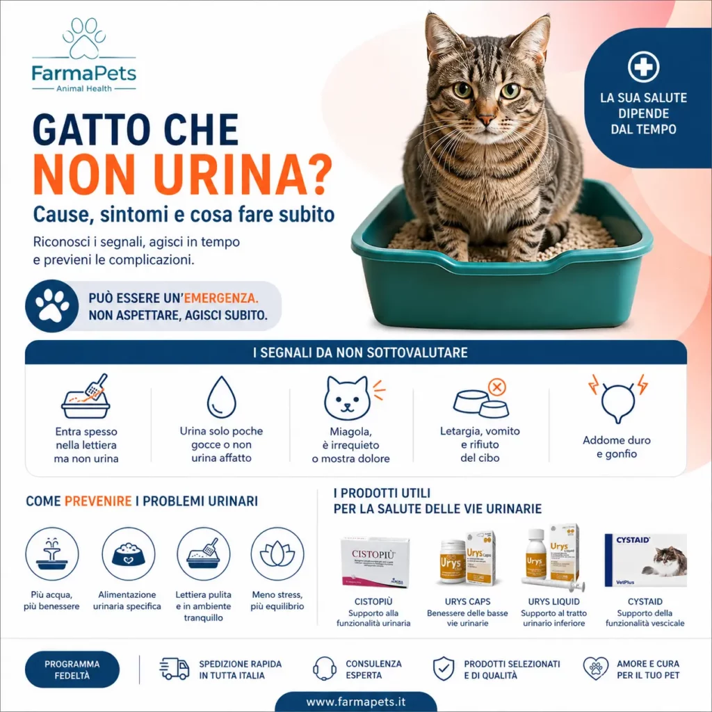 Il mio gatto non urina