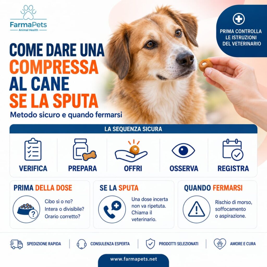 come dare la compressa al cane
